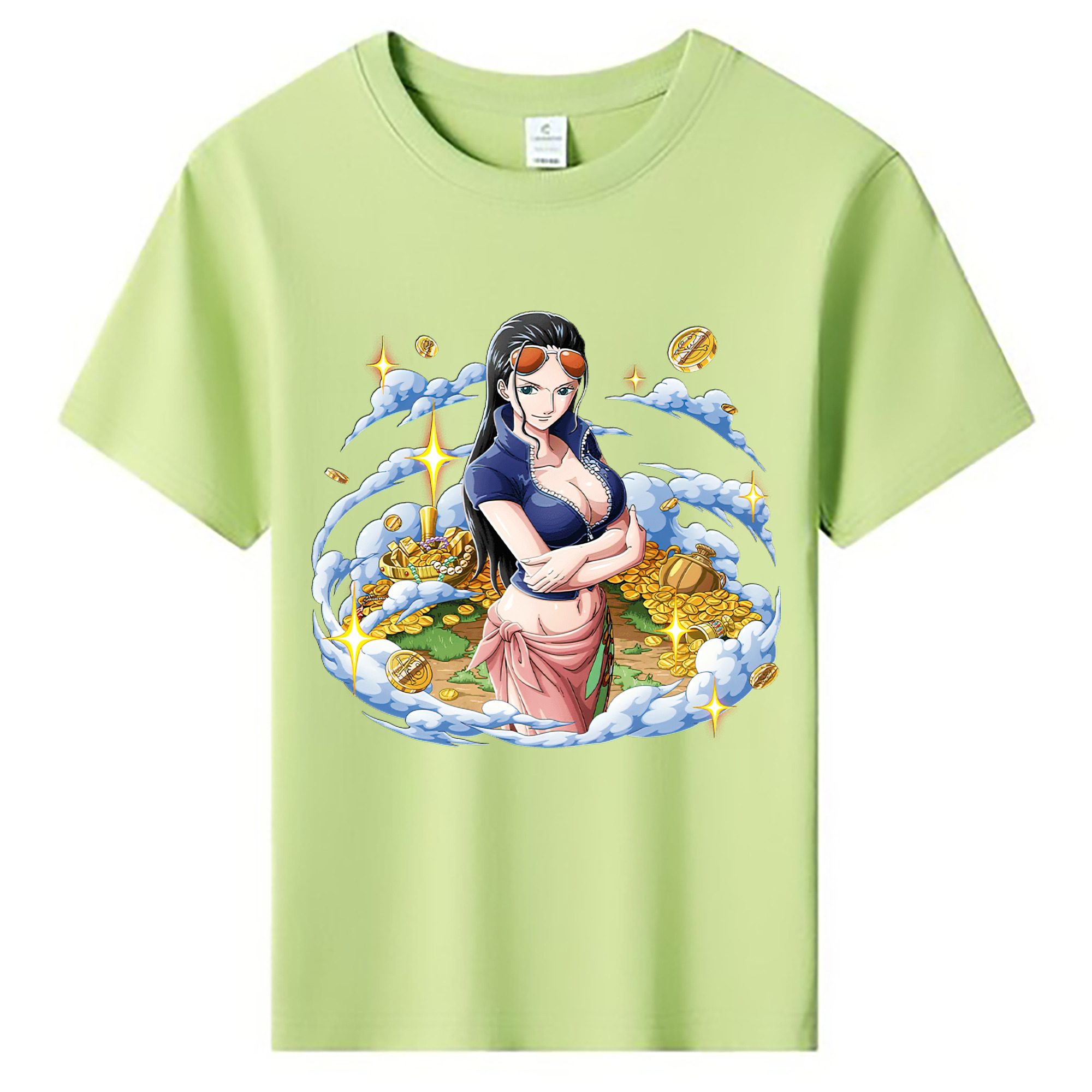 ワンピース ニコ・ロビン ONE PIECE Nico Robin 綿100％キッズTシャツ（フロントプリント）